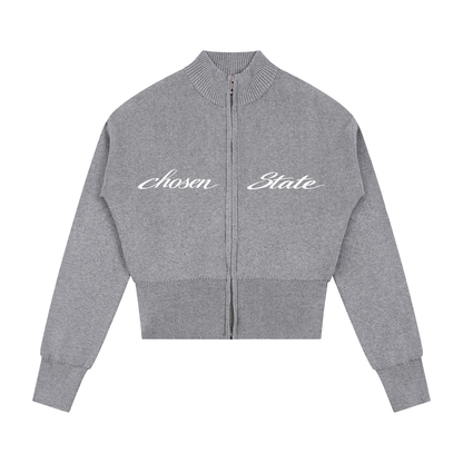 Women’s Mock Neck Zip Up Cardigan