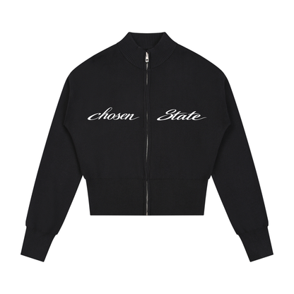 Women’s Mock Neck Zip Up Cardigan