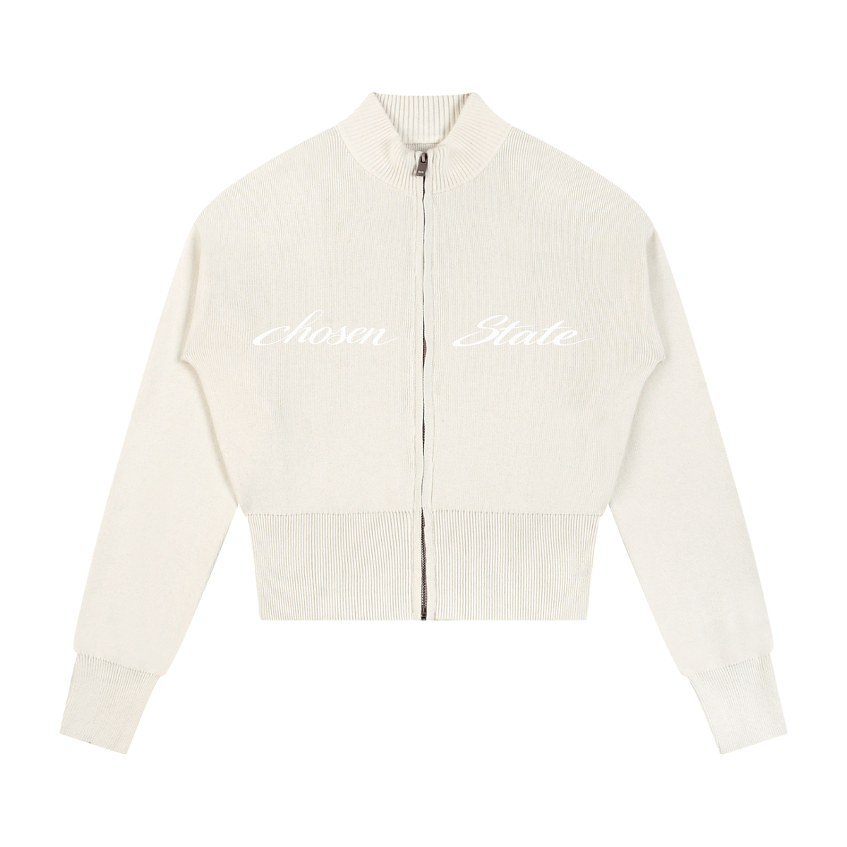 Women’s Mock Neck Zip Up Cardigan