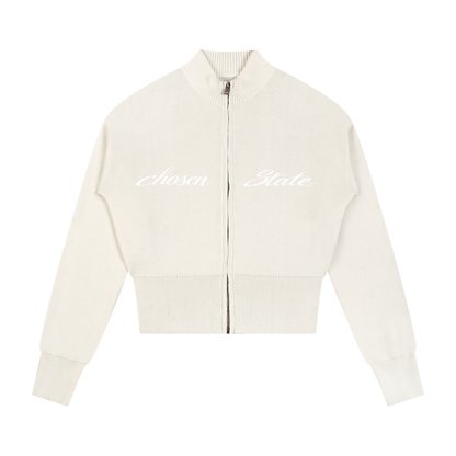 Women’s Mock Neck Zip Up Cardigan