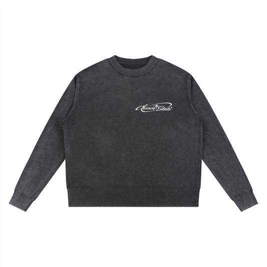 Mineral Wash Oversized Sweater