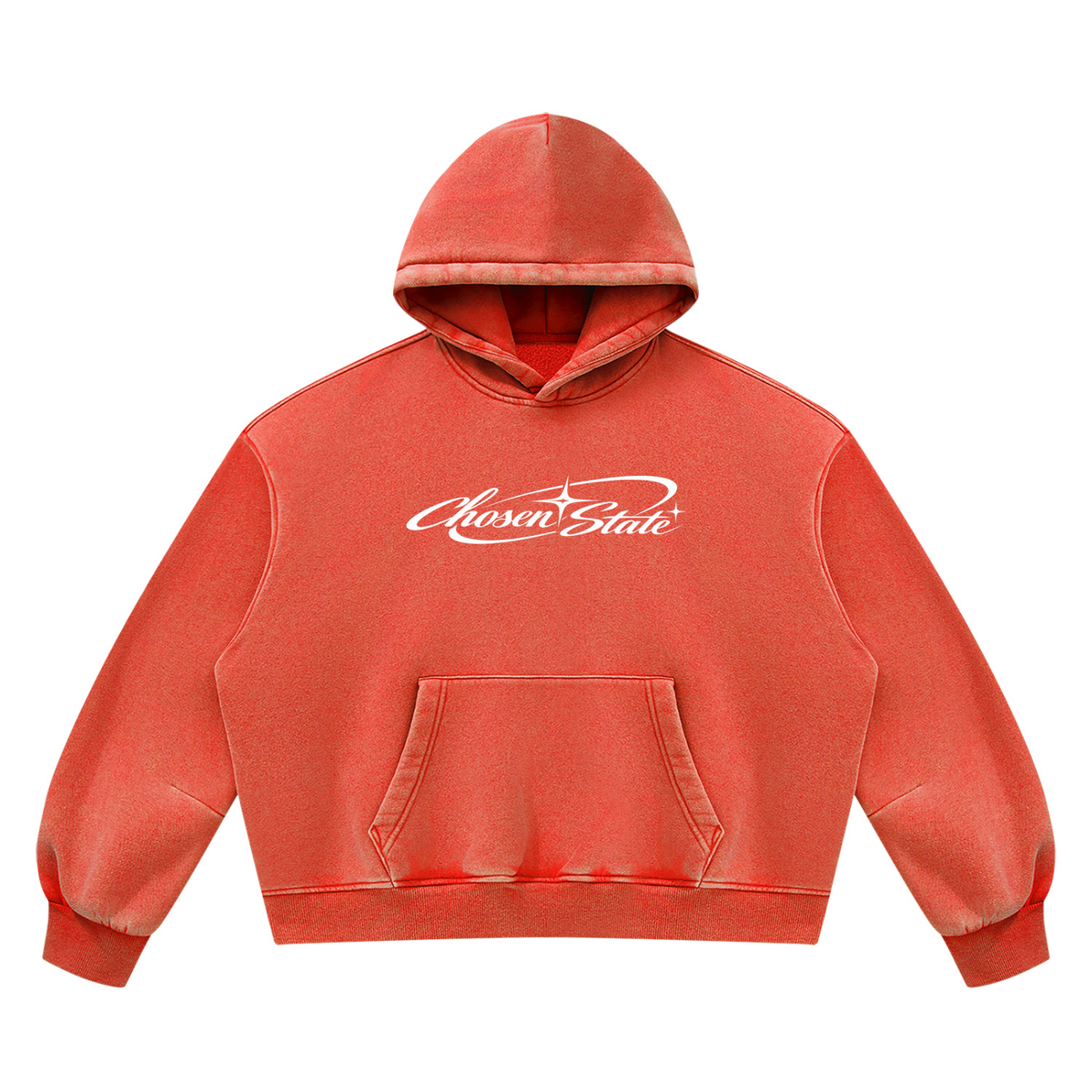 Unisex Vintage Wash Boxy Fleece Hoodie