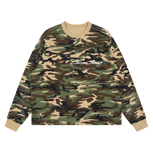 Unisex Waffle Boxy Long Sleeve T-Shirt