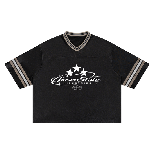 Unisex Boxy Striped Soccer Jersey