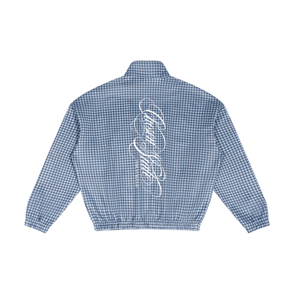 Unisex Plaid Quarter-Zip Sweatshirt