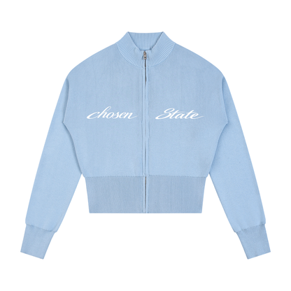 Women’s Mock Neck Zip Up Cardigan