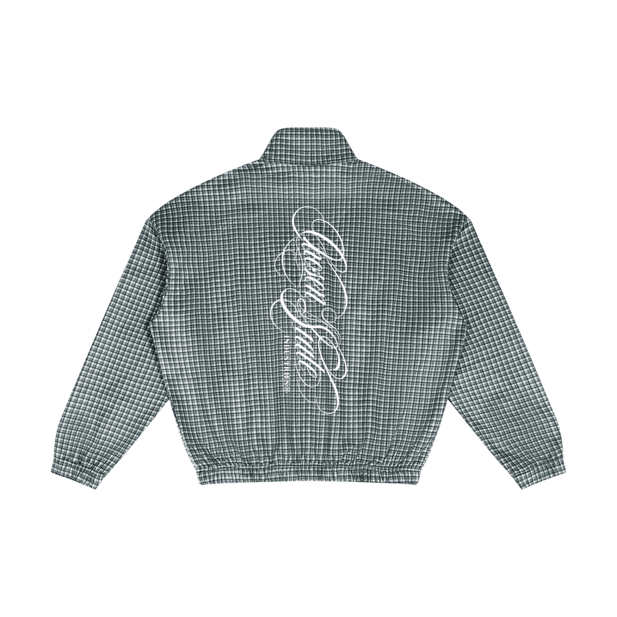 Unisex Plaid Quarter-Zip Sweatshirt