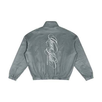Unisex Plaid Quarter-Zip Sweatshirt