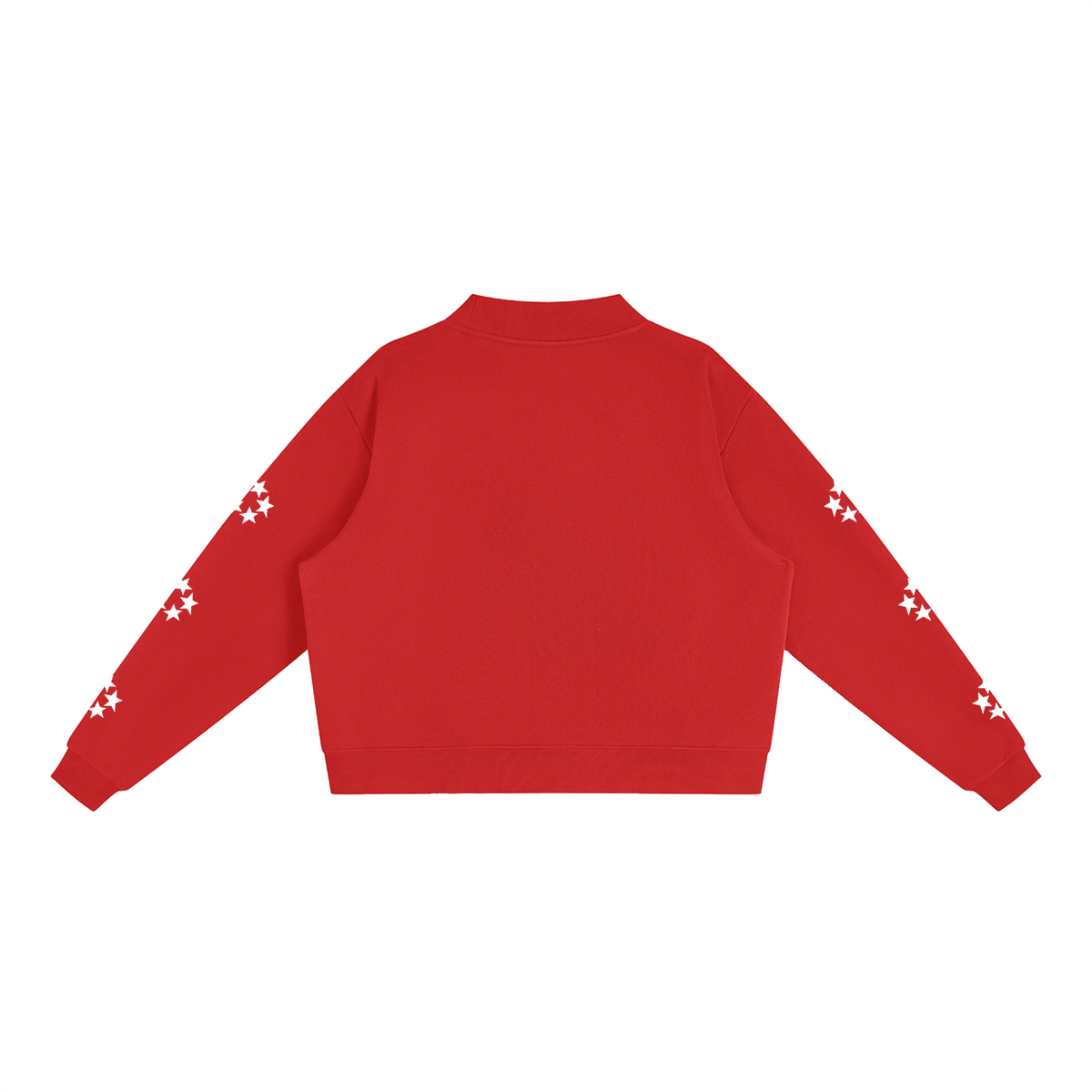 Essential Fleece Mock-Neck Crew Sweatshirt