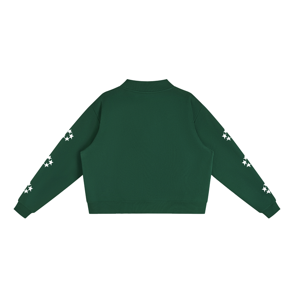 Essential Fleece Mock-Neck Crew Sweatshirt