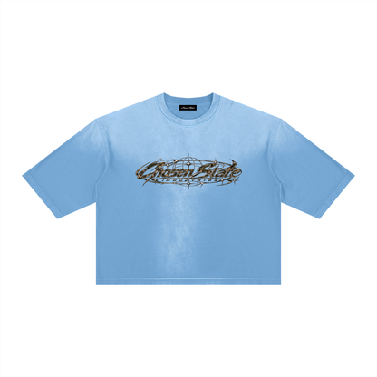 Unisex Vintage Wash Sunfade Boxy T-Shirt